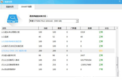 Win7检测硬盘提示ultra dma crc错误计数怎么办？Win7检测硬盘出