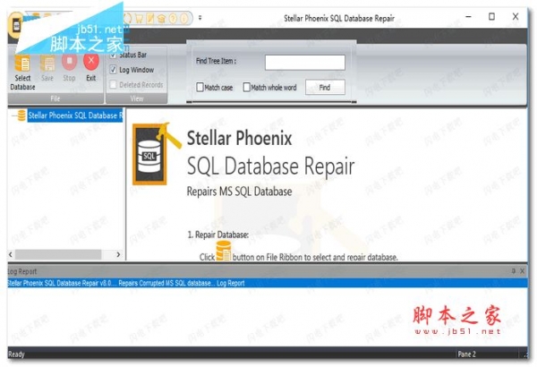 Stellar Phoenix SQL Database Repair 8.0.0.0 特别版(含破解文件+安装破解教程)