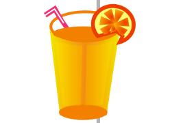 cdr怎么画一杯橙汁?CorelDRAW简单绘制的一杯满满的橙汁教程