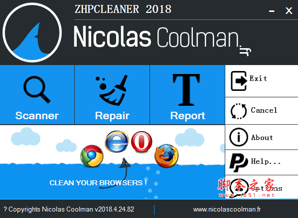 ZHPCleaner(网页广告拦截软件) v2018.4.24.82 英文免费绿色版