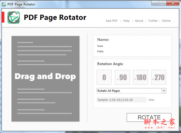 PDF Page Rotator(网页旋转软件) V1.1.0 绿色免费版