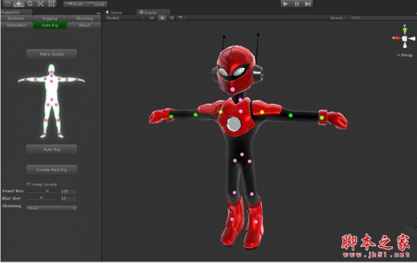 Puppet3D v1.3  Unity的专业绑定工具集 免费版