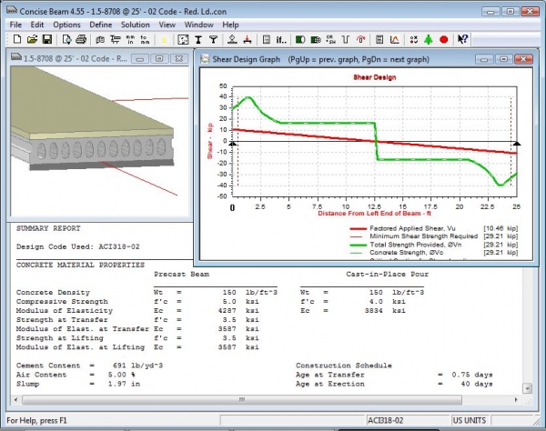 Concise Beam(混凝土桥梁CAD设计测试工具) v4.61h 英文安装版