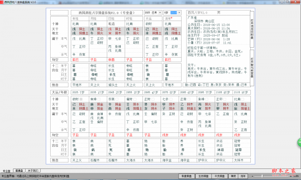 西风四柱八字排盘系统 V2.0 免费安装版