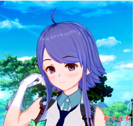 恋活紫发呆毛小姐姐人物存档 免费版