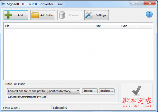 Mgosoft TIFF To PDF Converter(TIFF转PDF软件) v8.6.2 免费安装版