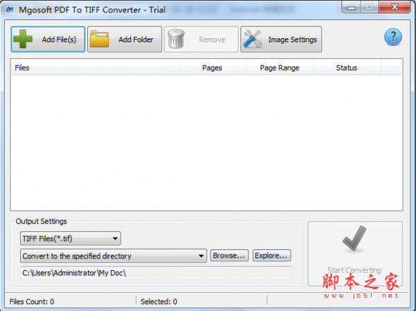 Mgosoft PDF To TIFF Converter(PDF转TIFF) v11.8.5 免费安装版