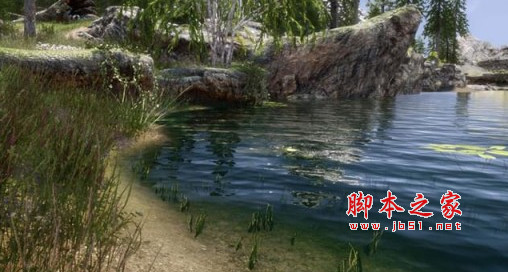 上古卷轴5天际重制版更柔顺的水材质MOD