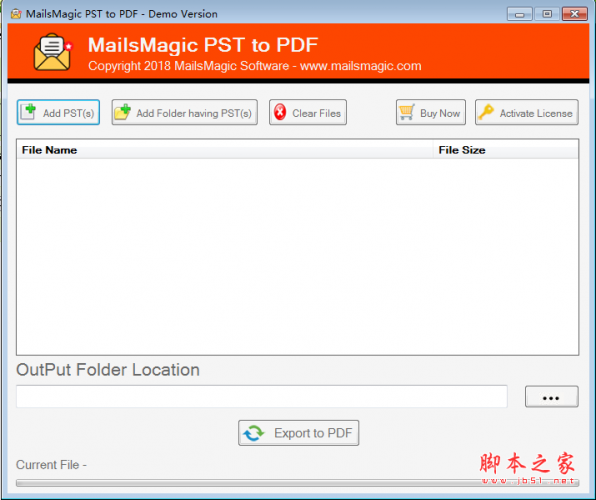 MailsMagic PST to PDF(pst转pdf工具) V1.0 免费安装版