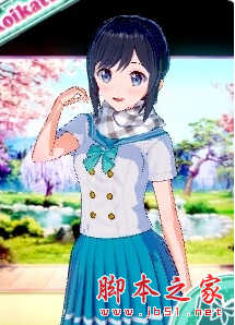 恋活可爱蓝发元气少女捏脸存档 免费版