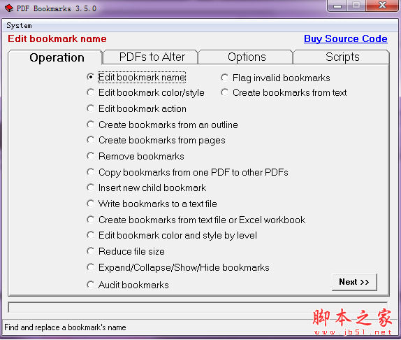 PDF Bookmarks(pdf书签编辑器) V3.6.5 免费安装版