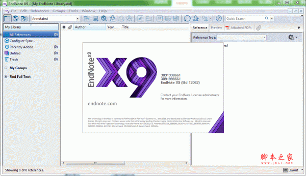 文献管理软件 EndNote X9.3.3 中科大批量授权版(中文一键直装特别版)