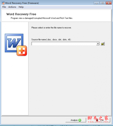 Word Recovery Free(word文件恢复软件) V1.1 绿色免费版