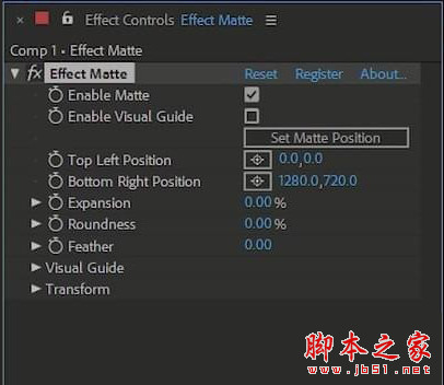 蒙板遮罩文字特效AE插件AEscripts Effect Matte V1.3 中文破解版+教程