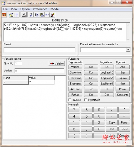 InnoCalculator(函数计算器) V1.1.9 英文免费安装版