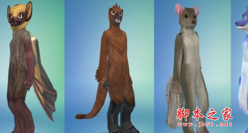 模拟人生4 4套兽装MOD 免费版