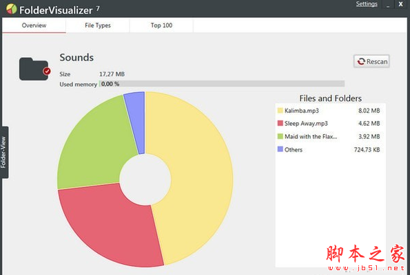 FolderVisualizer(硬盘空间分析软件) v7.2 免费安装版