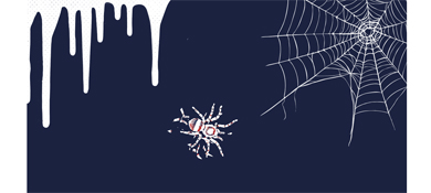 TweenMax.js实现超逼真的蜘蛛网与彩色蜘蛛爬行动画效果源码