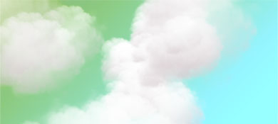 HTML5 CSS3实现七彩变换的天空中白云漂浮动画效果源码