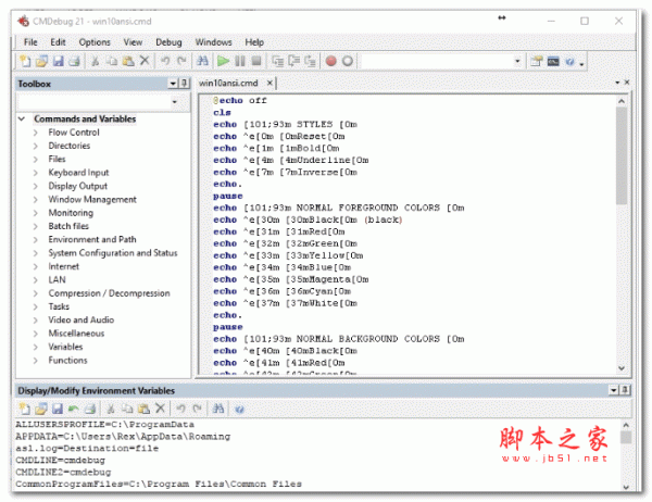 编程代码调试工具 JP Software CMDebug v31.01.19 免费安装版 32/64位