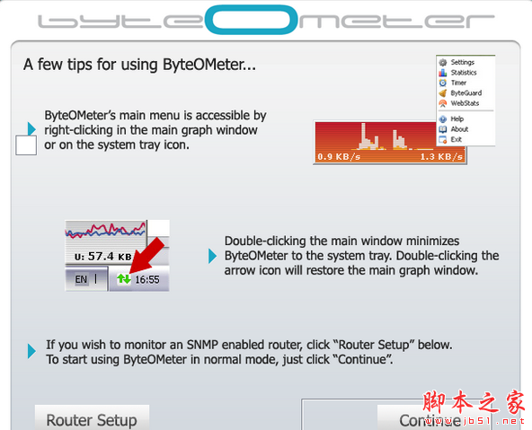 ByteOMeter(网络监控软件) v1.5.1 免费安装版 