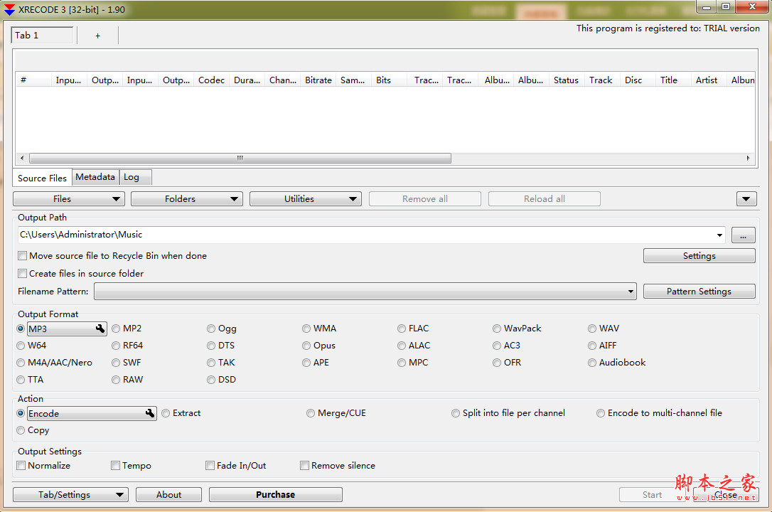 音频转换软件(XRECODE III) v1.105 多国语言安装版 32位