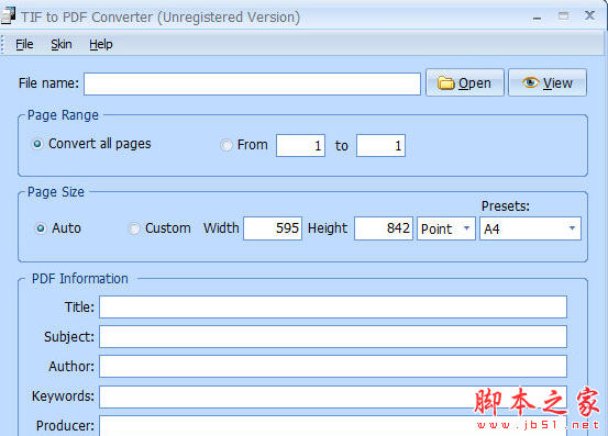 PDFArea TIF to PDF Converter(TIF转PDF软件) v8.0 免费安装版 