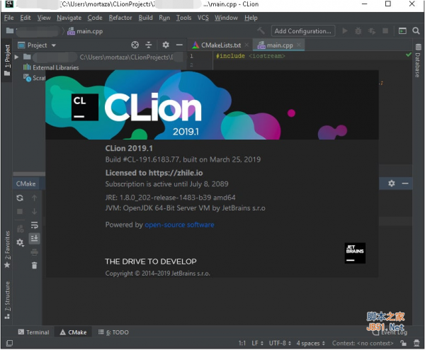 Jetbrains CLion for Mac 2019.3.4 特别激活版(含激活码+步骤)