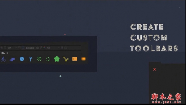 AE自定义表达式效果插件UI工具栏管理脚本AEscripts KBar3 v3.1.2 免费版 + 使用教程