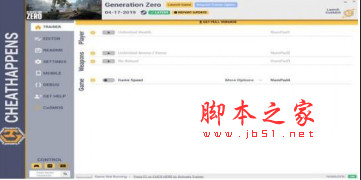 零世代五项修改器(无限生命/无需装弹/游戏加速) CHEATHAPPENS版