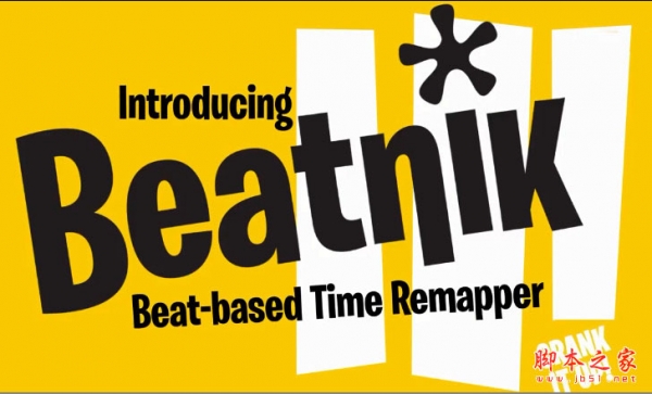 音乐节奏卡点时间重新映射自动剪辑AE脚本AEscripts Beatnik v1.04 最新版+使用教程