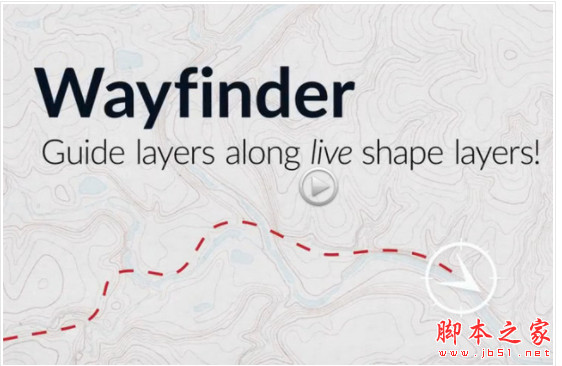 图层路径跟踪动画AE脚本 Aescripts Wayfinder v1.2.1 免费版(附方法)