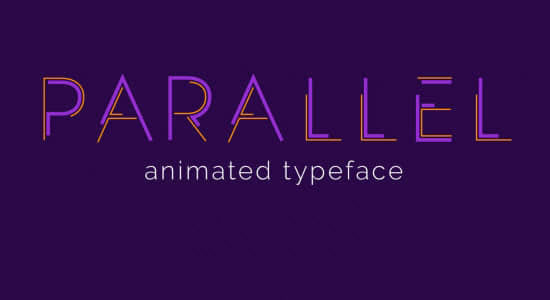 AE双线条勾勒英文字母动画脚本 Parallel Animated Typeface V1.0 免费版