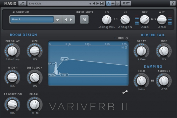 MAGIX VariVerb 2(混音效果合成软件)V2.6.0 英文安装版(附安装教程)