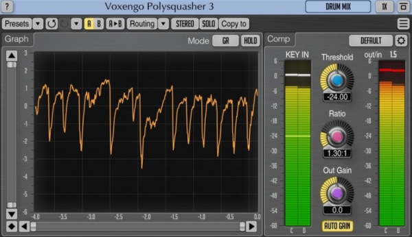 Voxengo Polysquasher 3(音乐压缩器插件)V3.1 英文特别安装版(附注册机+教程)