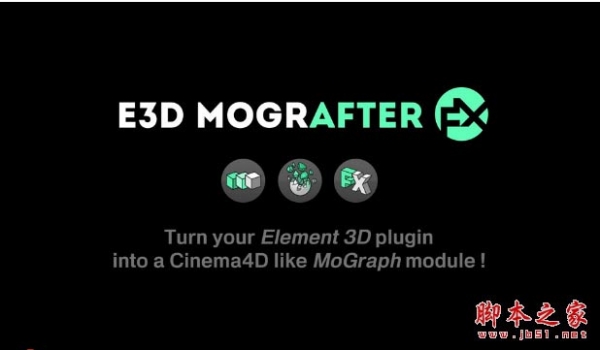 AE运动图形克隆破碎文字特效脚本AEscripts E3D Mografter FX 1.1 + 使用教程