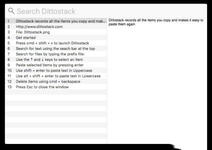 Dittostack for mac(剪贴板管理工具) V1.0.11 苹果电脑版