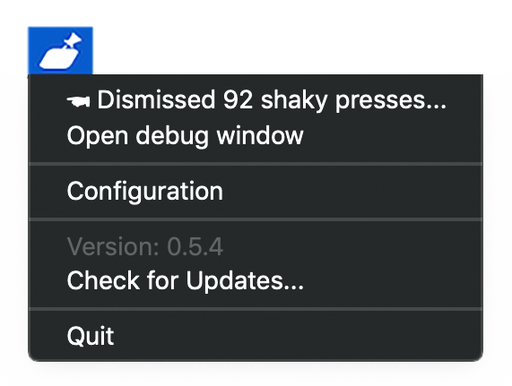 Unshaky for mac(减少键盘安检连击次数)V0.5.4 苹果电脑版
