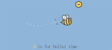TweenMax.js+svg实现的小蜜蜂振翅飞行动画效果源码