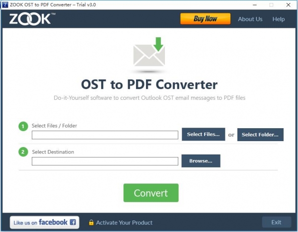 ZOOK OST to PDF Converter(OST转PDF转换器)V3.0 英文安装版