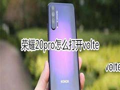 荣耀20pro如何打开volte?