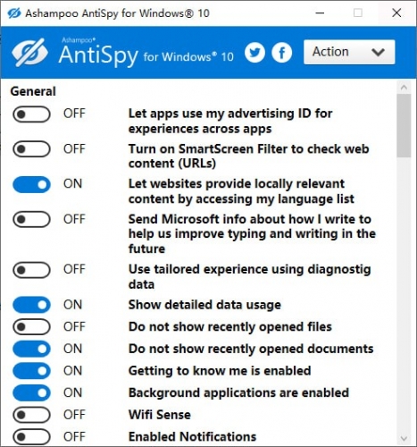  Ashampoo AntiSpy for Windows 10(Win10辅助工具) v4.1.1 官方免费版