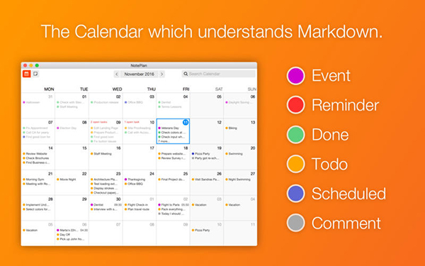 NotePlan for Mac(日历和任务管理工具) V2.0.14 苹果电脑版