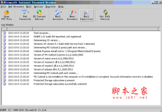 Elcomsoft Internet Password Breaker(密码查看器) V3.10 英文免费安装版