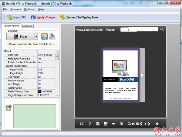 Boxoft XPS to Flipbook(XPS到翻页书转换工具) v2.0.0 免费安装版