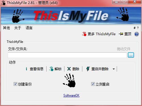 ThisIsMyFile(解锁或者删除锁定或者被保护的文件) v2.91 免费绿色版