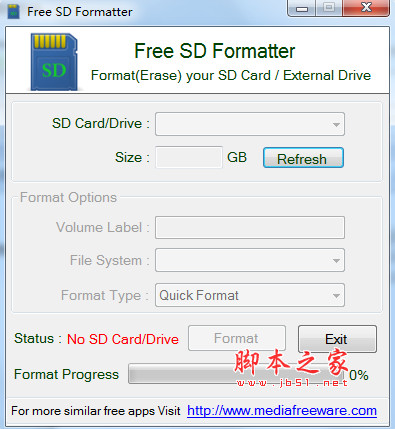 Free SD Formatter(SD卡格式化软件) V1.0 免费安装版