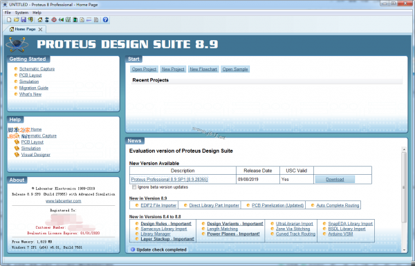 单片机仿真软件Proteus Pro 8.9 SP0-2.0 许可特别版(附许可证+激活工具+教程)