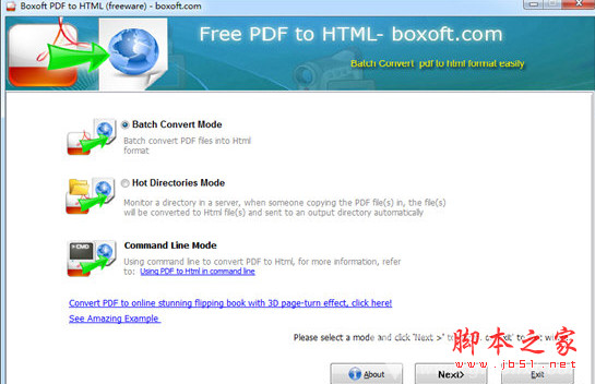 Boxoft PDF to Html(pdf转html转换器) v1.0 官方安装版