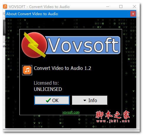 Vovsoft Convert Video to Audio(视频转换) V2.1 官方英文安装版(附安装使用教程)
